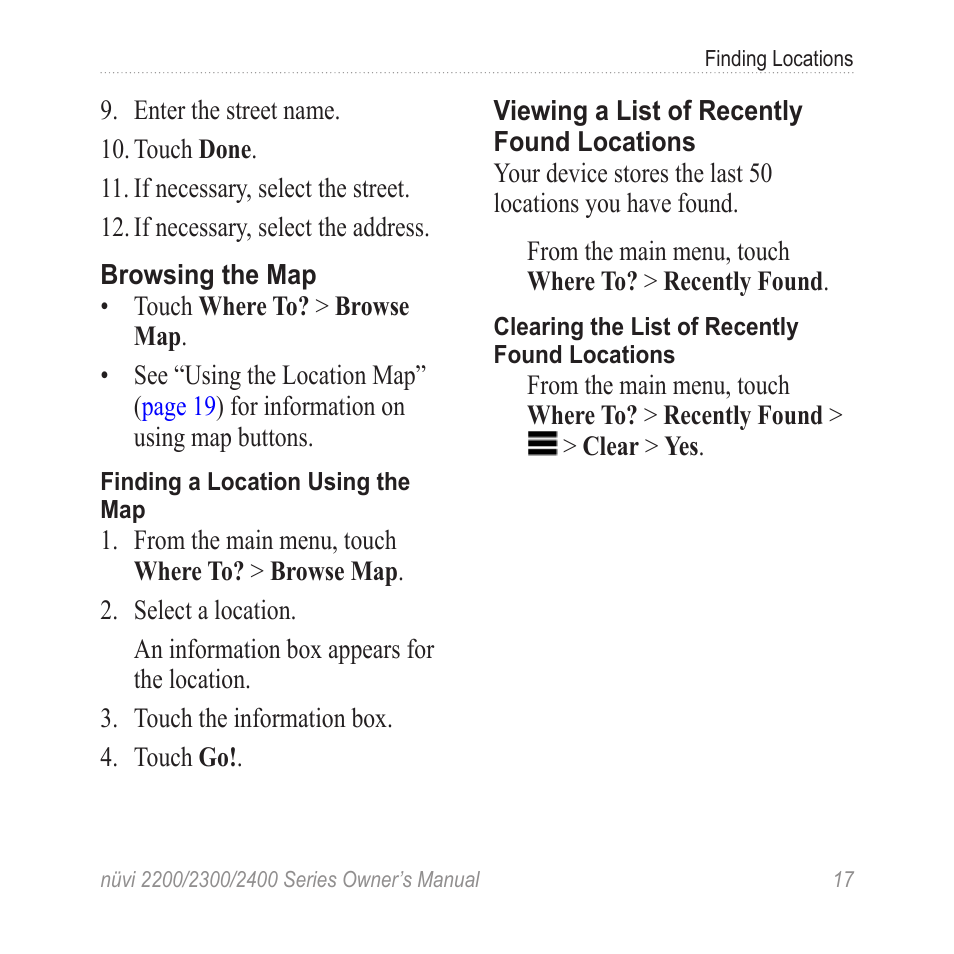 Using the map | Garmin nuvi 2460LMT User Manual | Page 21 / 76
