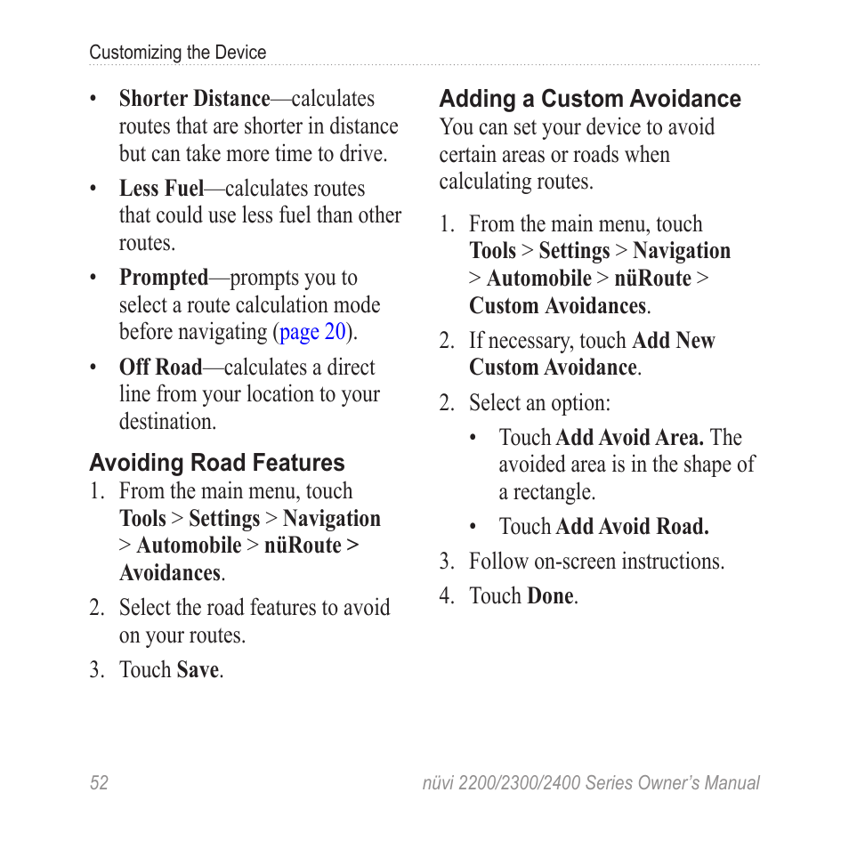 Garmin nuvi 2460LMT User Manual | Page 56 / 76