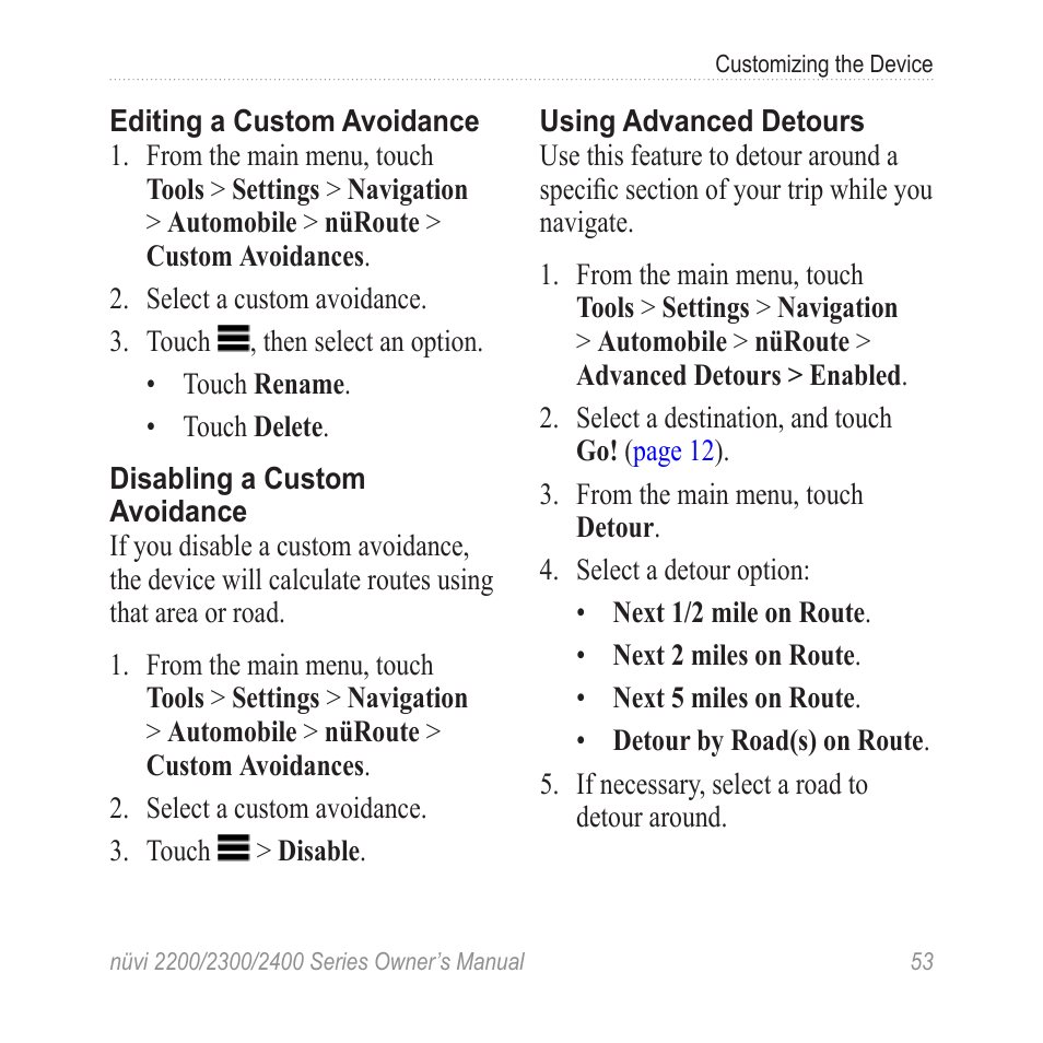 Garmin nuvi 2460LMT User Manual | Page 57 / 76