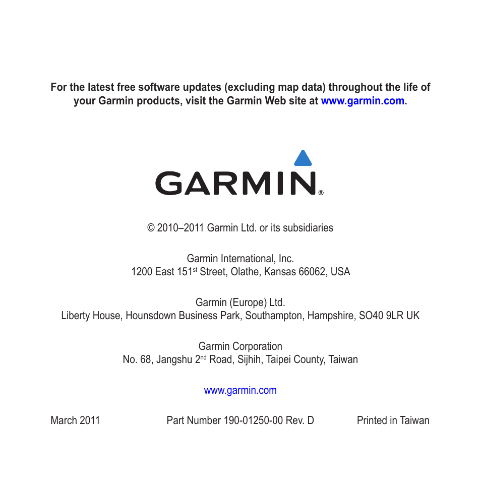 Garmin nuvi 2460LMT User Manual | Page 76 / 76