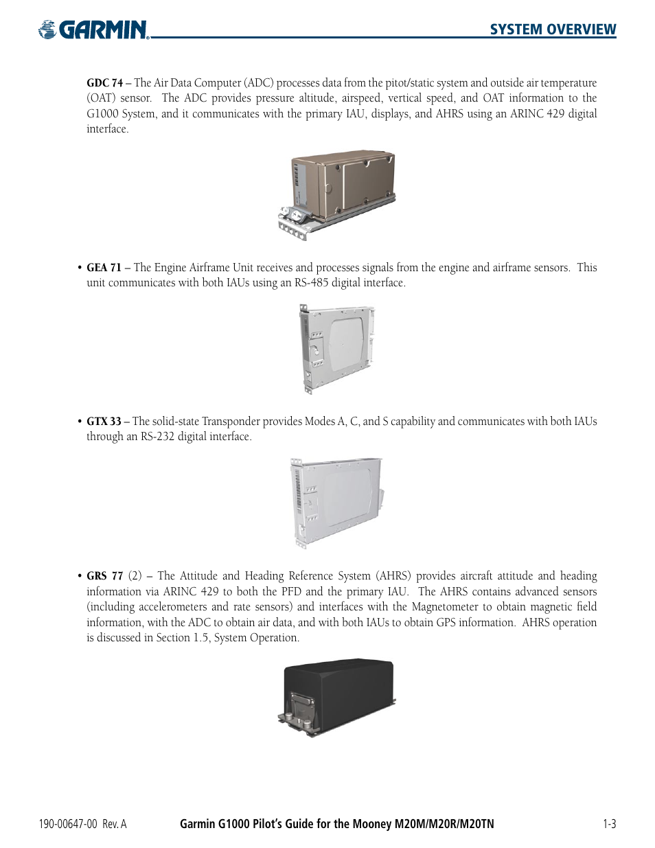 Garmin G1000 Mooney M20TN User Manual | Page 13 / 380