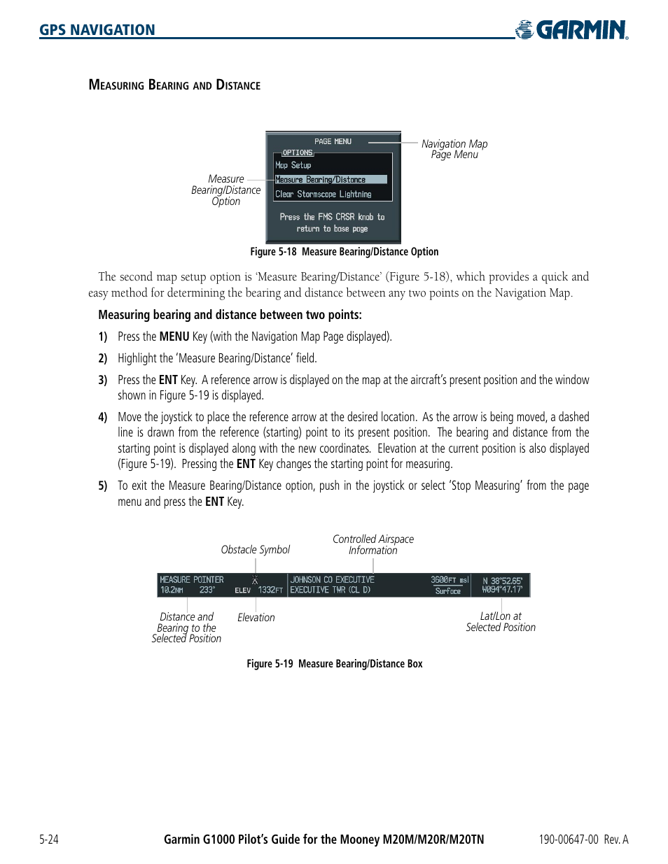 Gps navigation | Garmin G1000 Mooney M20TN User Manual | Page 142 / 380