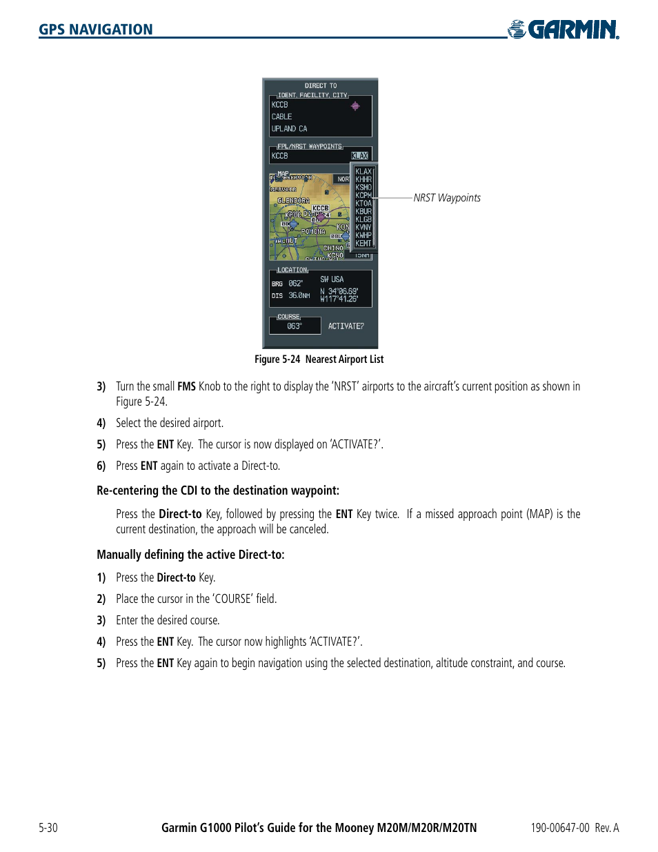 Garmin G1000 Mooney M20TN User Manual | Page 148 / 380