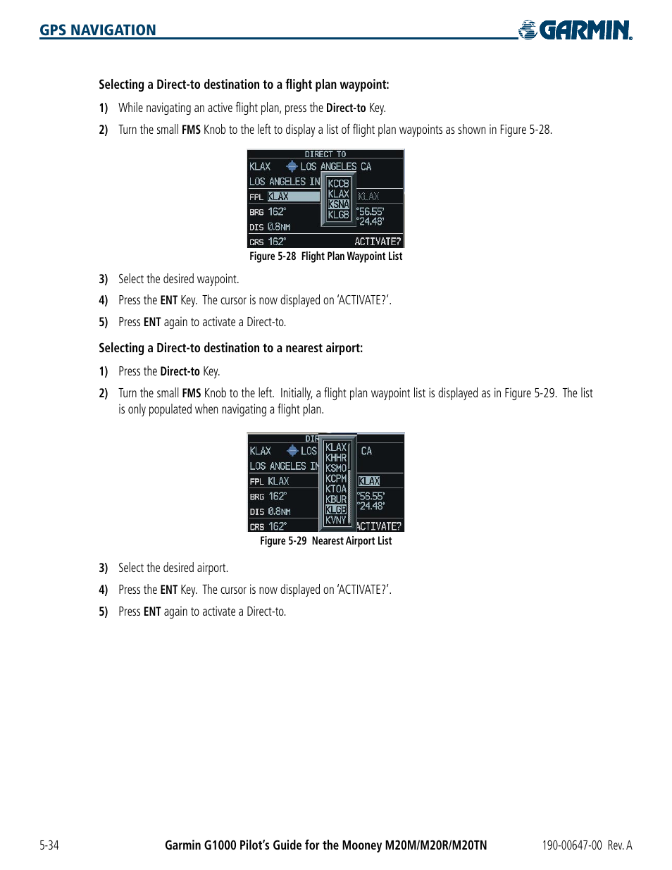 Garmin G1000 Mooney M20TN User Manual | Page 152 / 380