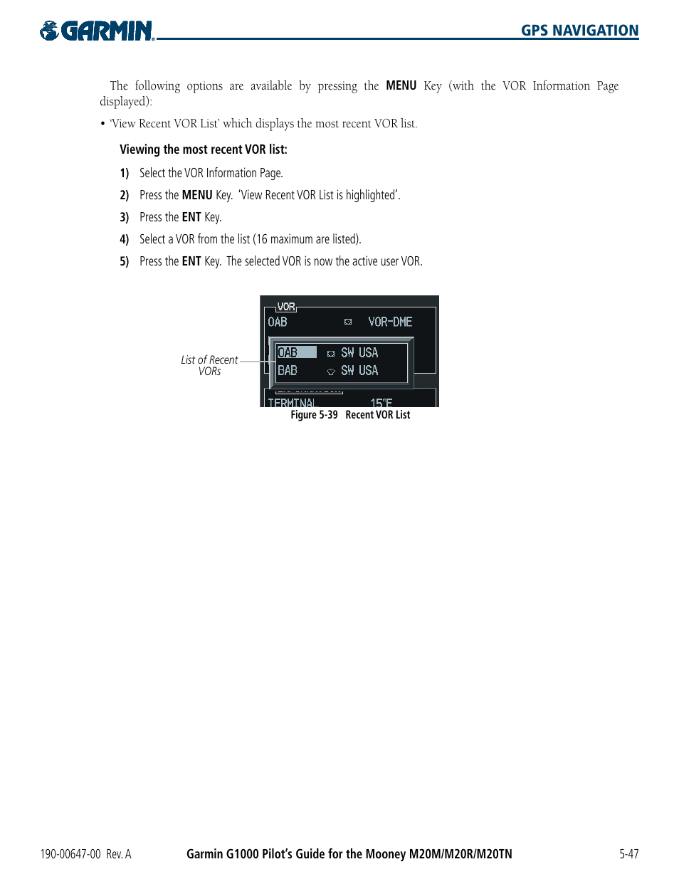 Garmin G1000 Mooney M20TN User Manual | Page 165 / 380