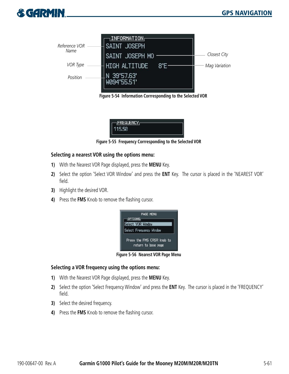 Gps navigation | Garmin G1000 Mooney M20TN User Manual | Page 179 / 380