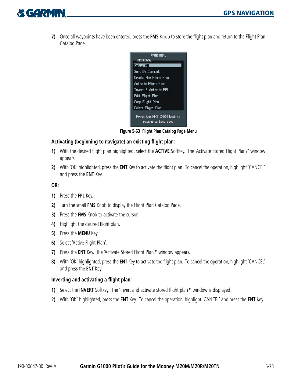 Garmin G1000 Mooney M20TN User Manual | Page 191 / 380