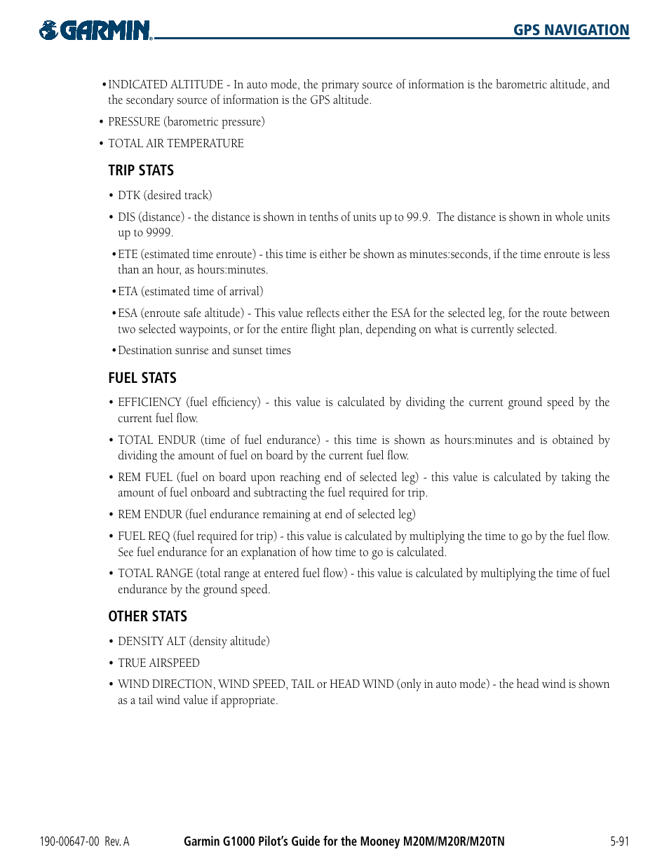 Garmin G1000 Mooney M20TN User Manual | Page 209 / 380