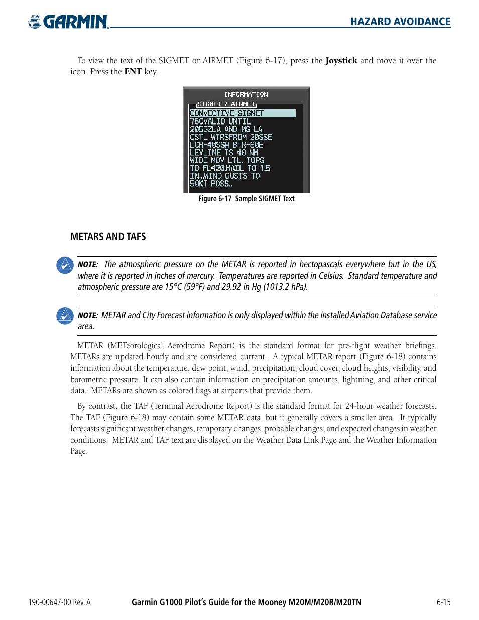 Garmin G1000 Mooney M20TN User Manual | Page 251 / 380