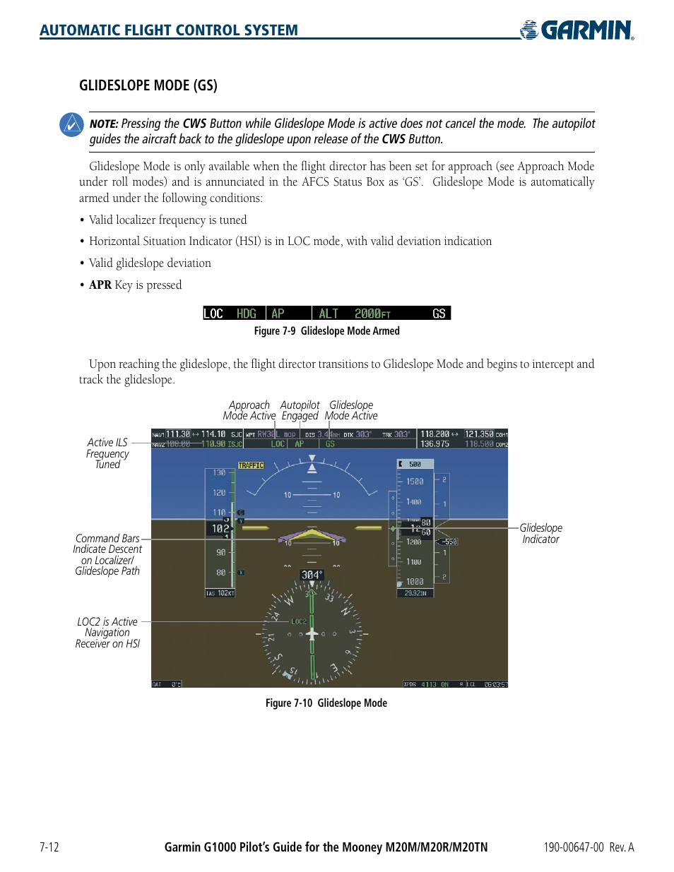 Garmin G1000 Mooney M20TN User Manual | Page 312 / 380