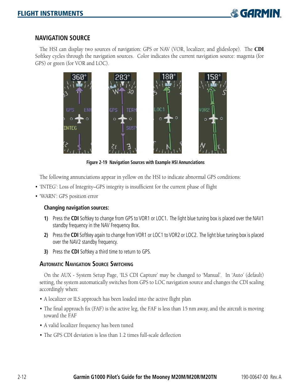 Garmin G1000 Mooney M20TN User Manual | Page 58 / 380