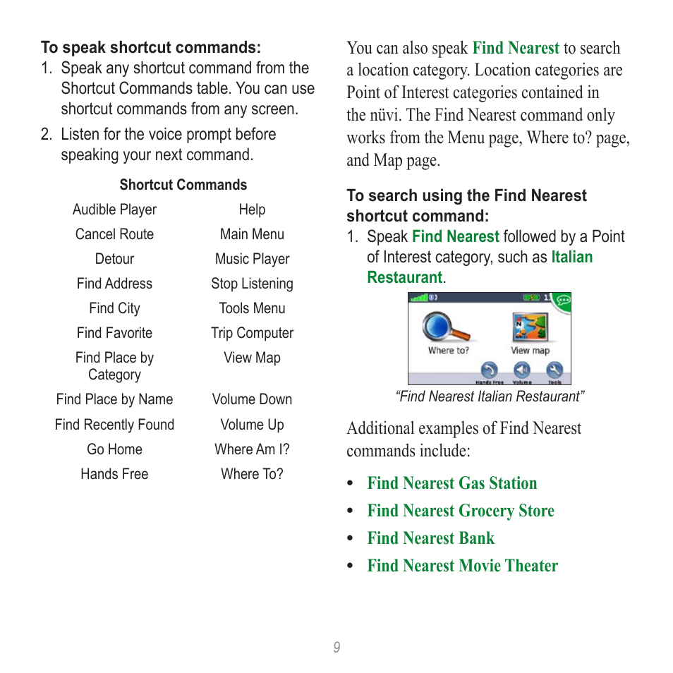 Garmin nuvi 865T User Manual | Page 9 / 12