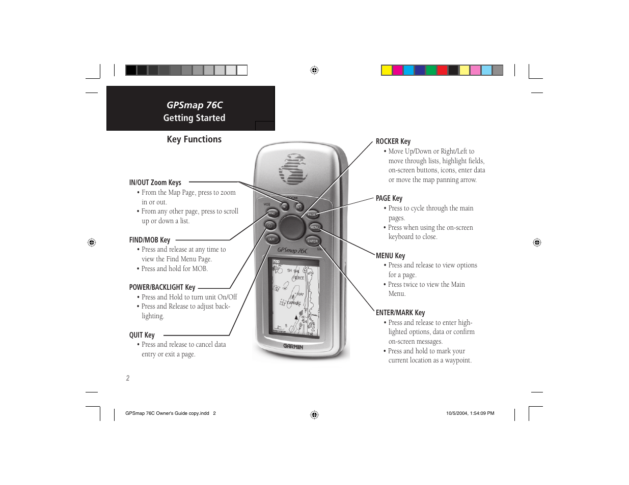 Garmin GPSMAP 76C User Manual | Page 12 / 96