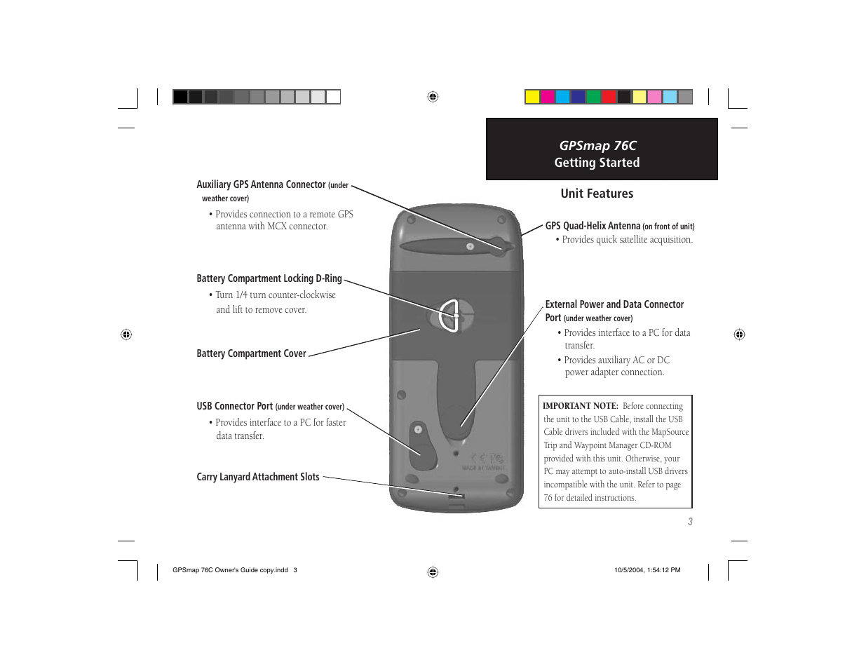 Garmin GPSMAP 76C User Manual | Page 13 / 96