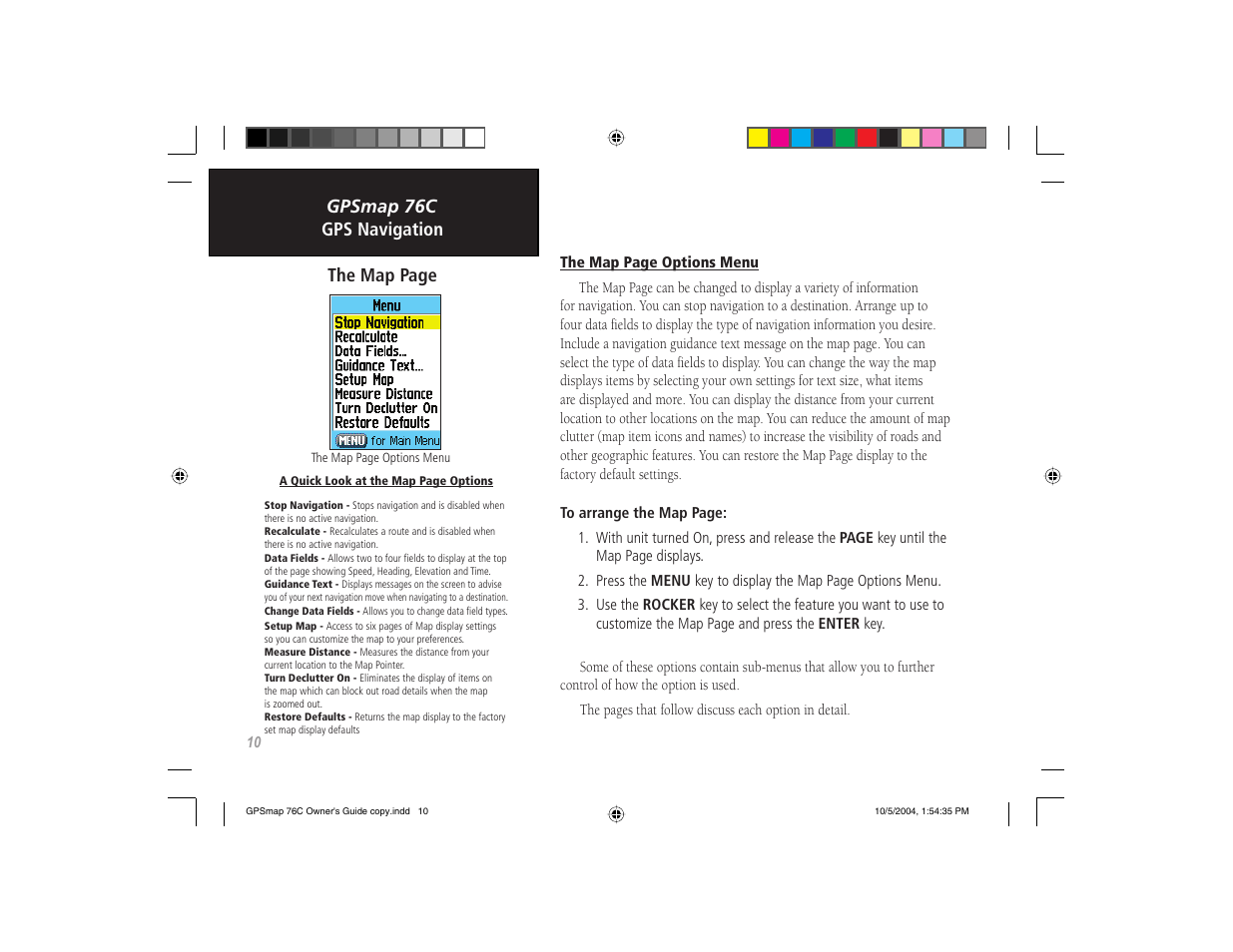 Garmin GPSMAP 76C User Manual | Page 20 / 96