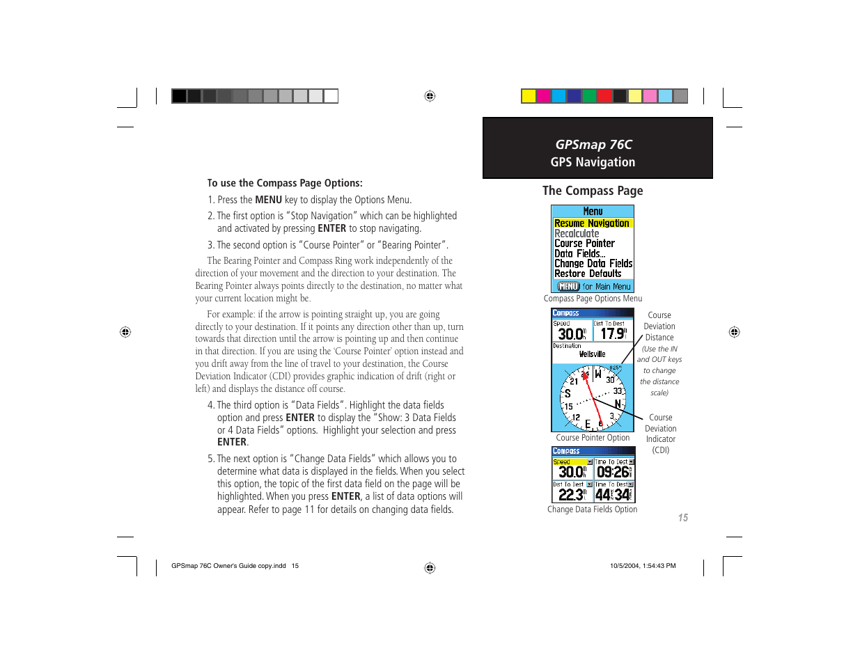 Garmin GPSMAP 76C User Manual | Page 25 / 96