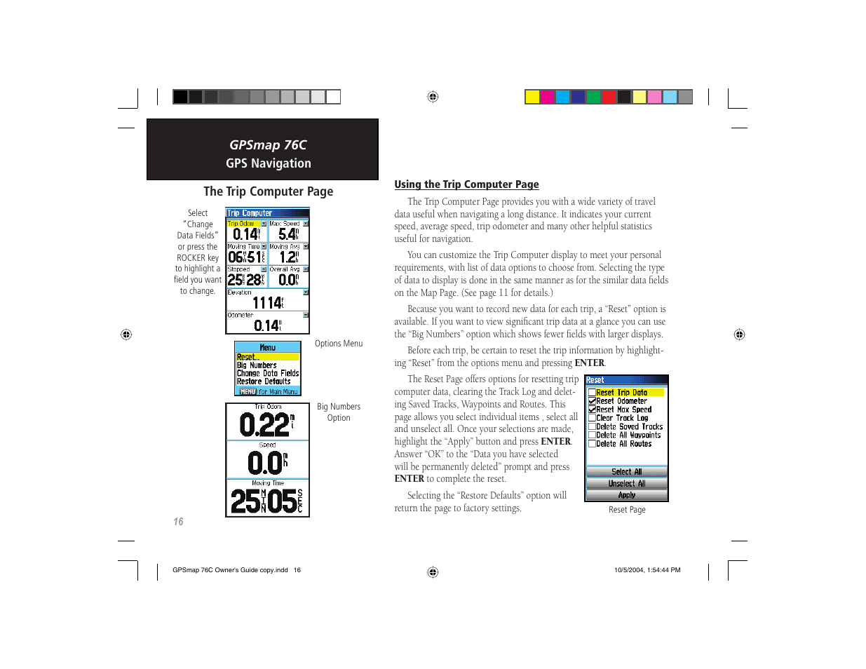 Garmin GPSMAP 76C User Manual | Page 26 / 96