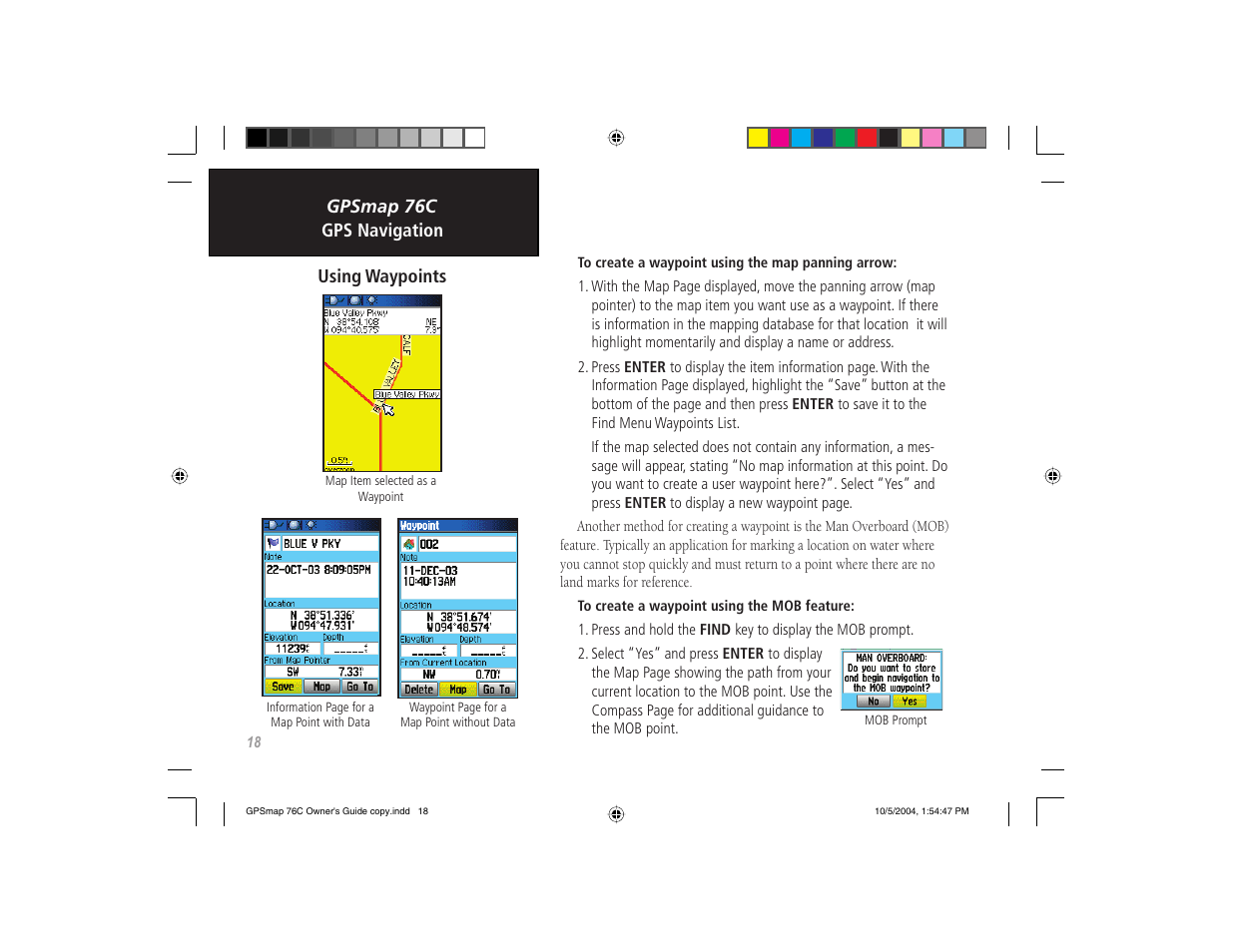 Garmin GPSMAP 76C User Manual | Page 28 / 96