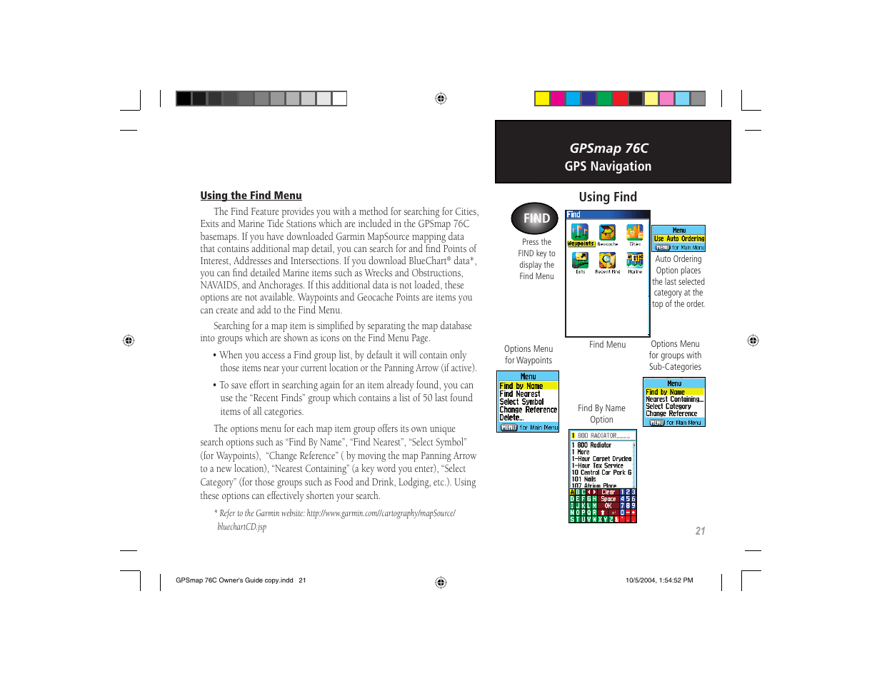 Garmin GPSMAP 76C User Manual | Page 31 / 96