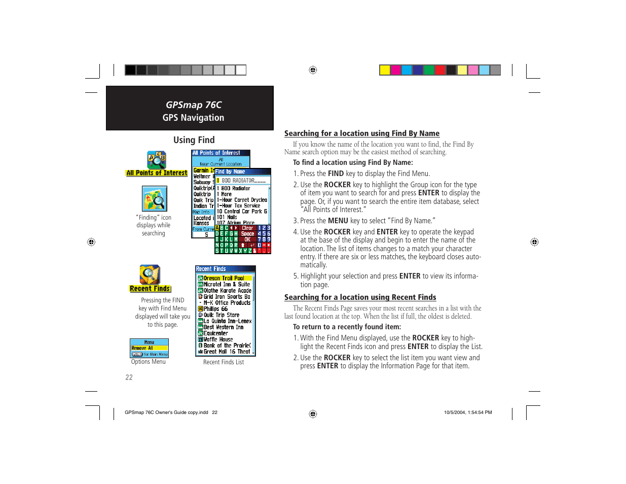 Garmin GPSMAP 76C User Manual | Page 32 / 96