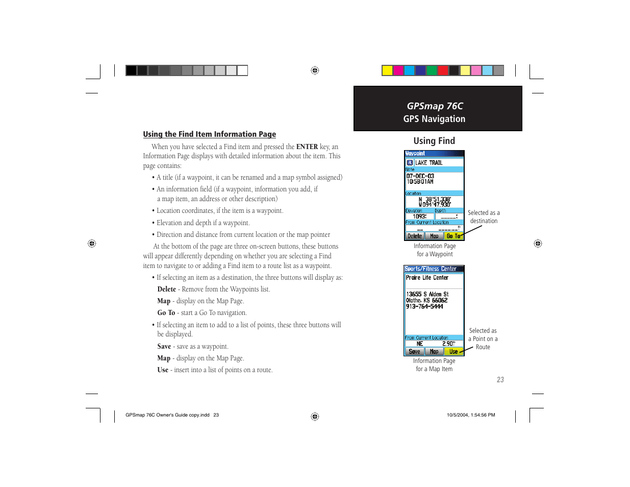 Garmin GPSMAP 76C User Manual | Page 33 / 96