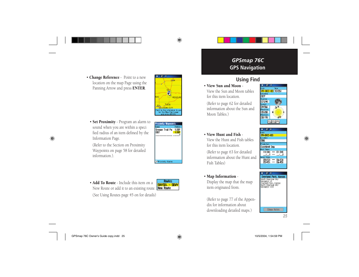 Garmin GPSMAP 76C User Manual | Page 35 / 96