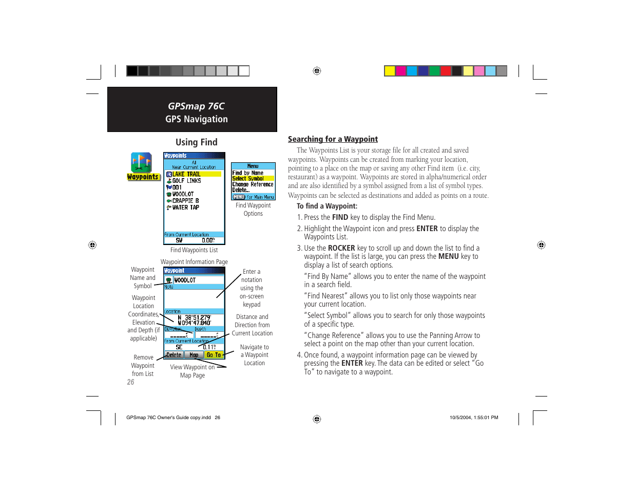Garmin GPSMAP 76C User Manual | Page 36 / 96
