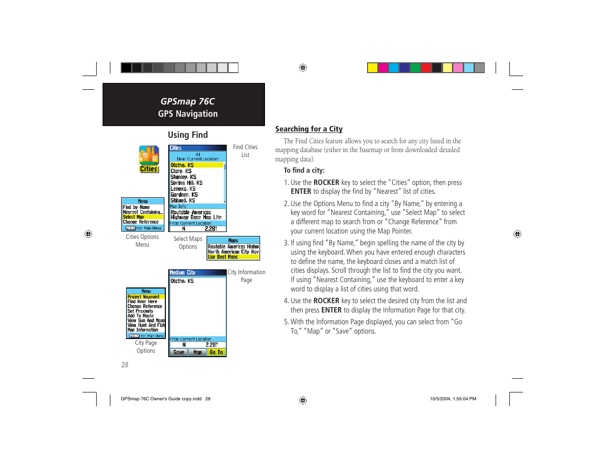 Garmin GPSMAP 76C User Manual | Page 38 / 96