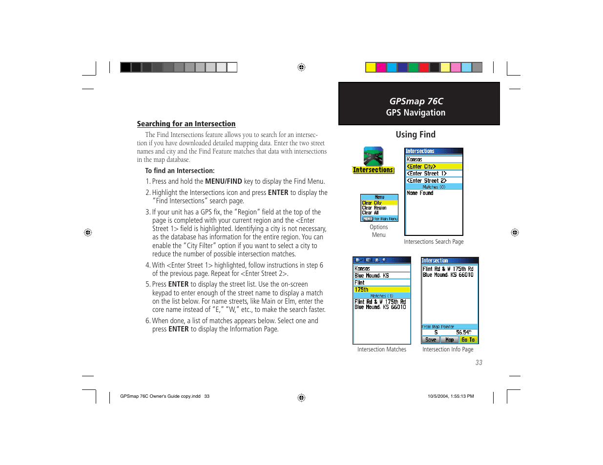 Garmin GPSMAP 76C User Manual | Page 43 / 96