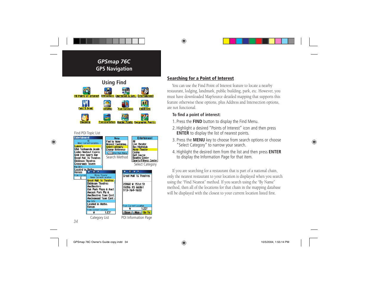 Garmin GPSMAP 76C User Manual | Page 44 / 96