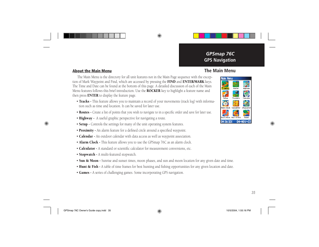Garmin GPSMAP 76C User Manual | Page 45 / 96