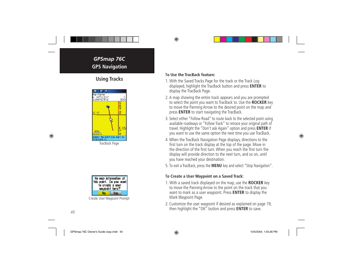 Garmin GPSMAP 76C User Manual | Page 50 / 96
