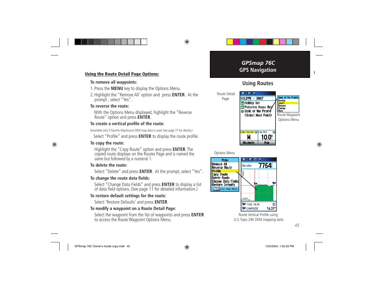 Garmin GPSMAP 76C User Manual | Page 55 / 96
