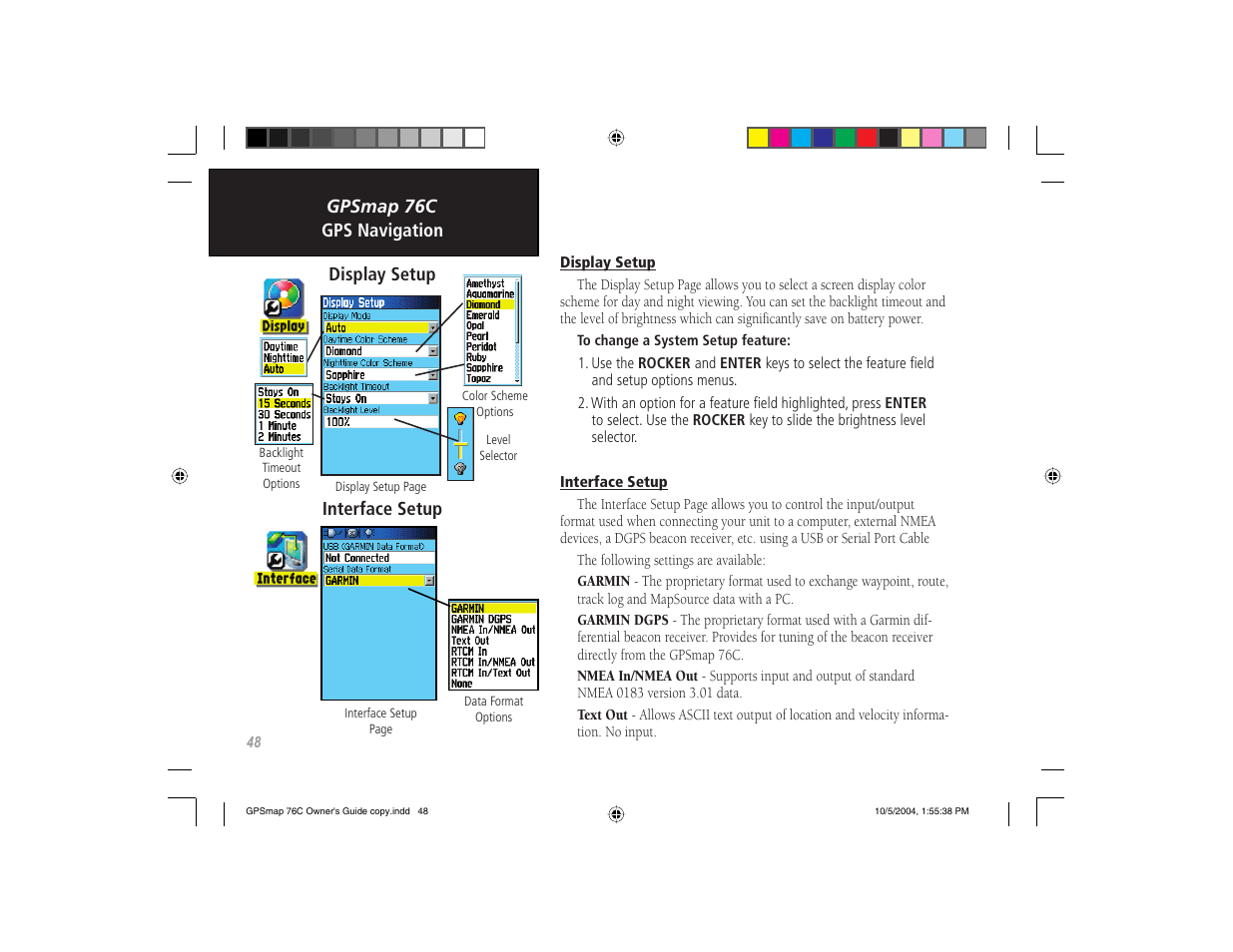 Garmin GPSMAP 76C User Manual | Page 58 / 96