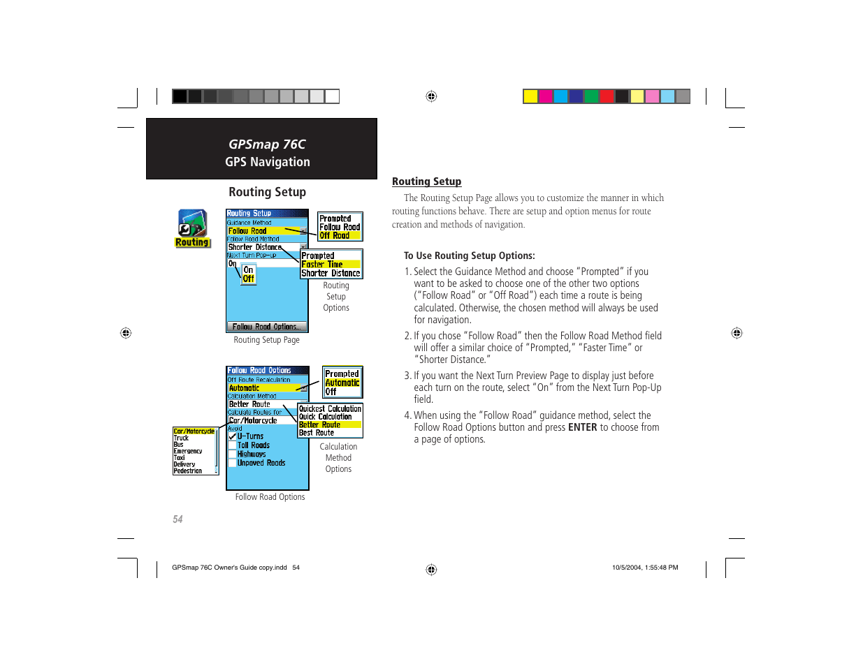 Garmin GPSMAP 76C User Manual | Page 64 / 96