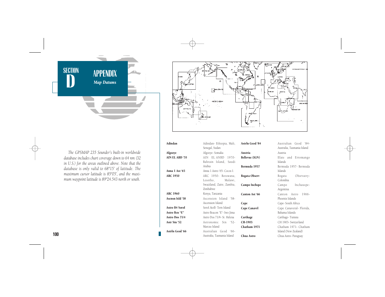 Appendix | Garmin GPSMAP 235 Sounder User Manual | Page 110 / 119