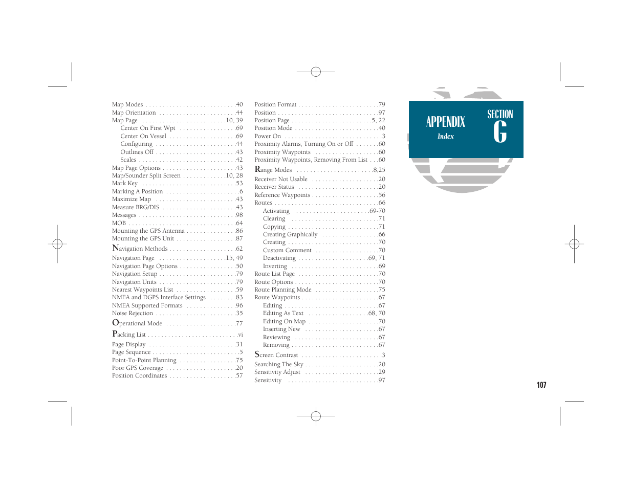 Appendix | Garmin GPSMAP 235 Sounder User Manual | Page 117 / 119