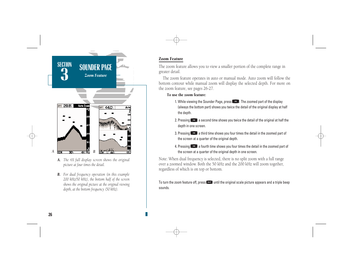 Sounder page | Garmin GPSMAP 235 Sounder User Manual | Page 36 / 119