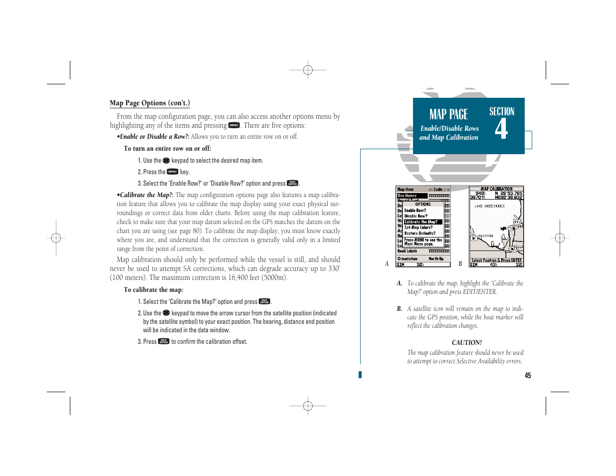 Getting start- ed, Map page | Garmin GPSMAP 235 Sounder User Manual | Page 55 / 119