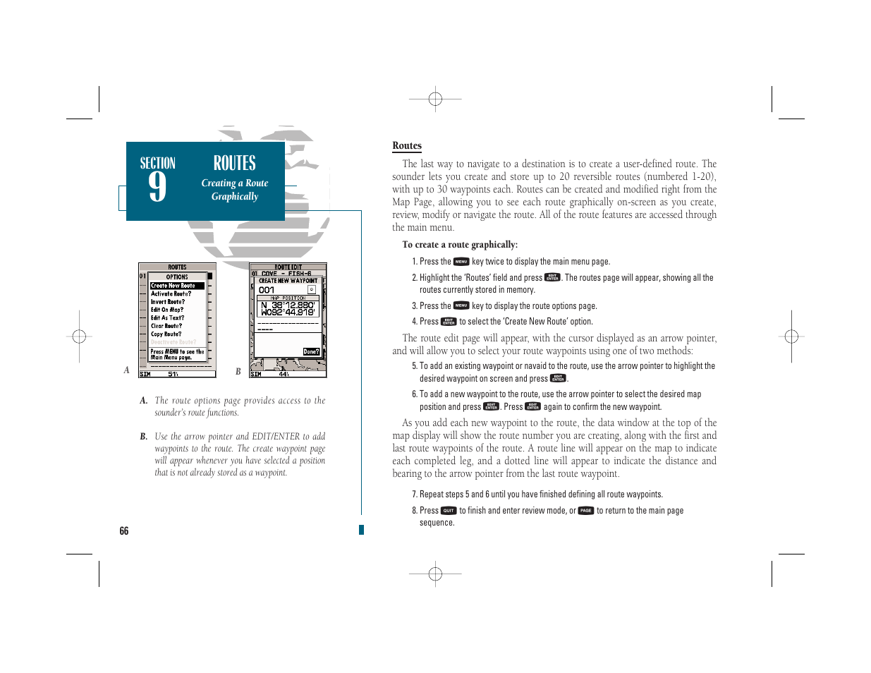 Routes | Garmin GPSMAP 235 Sounder User Manual | Page 76 / 119