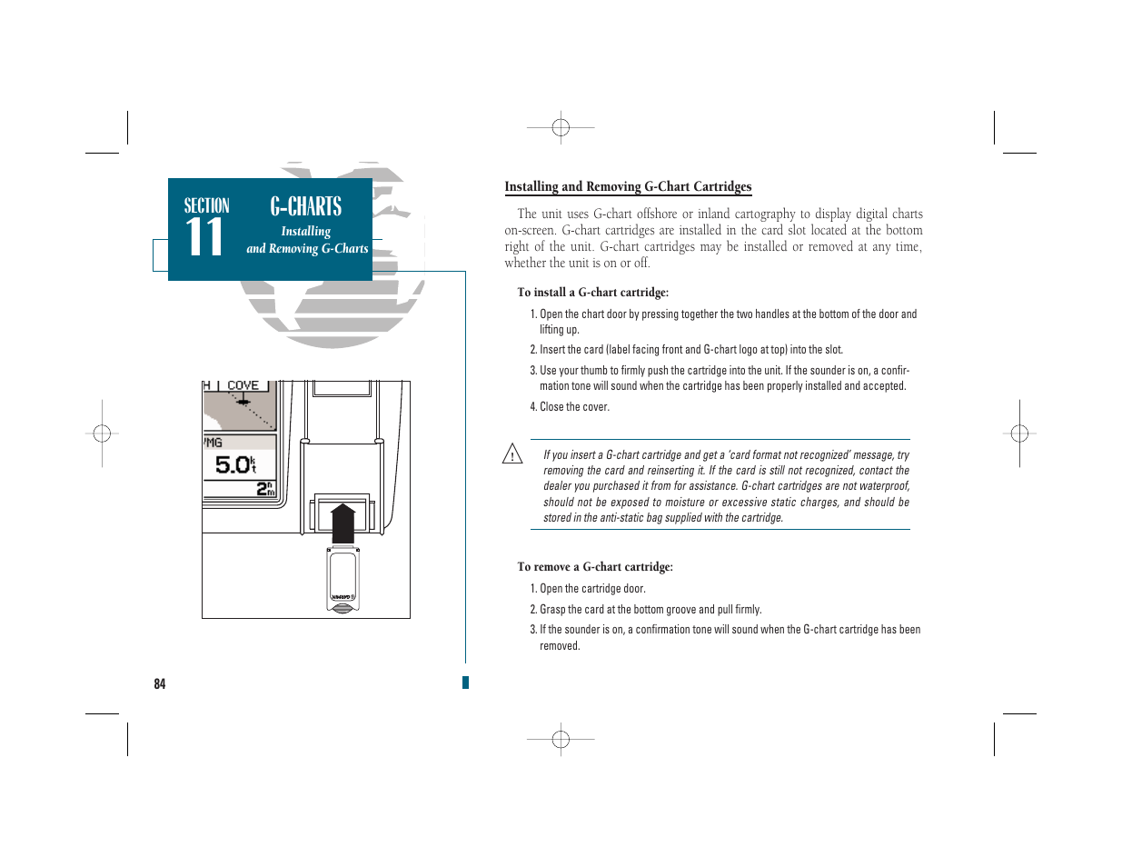 G-charts | Garmin GPSMAP 235 Sounder User Manual | Page 94 / 119