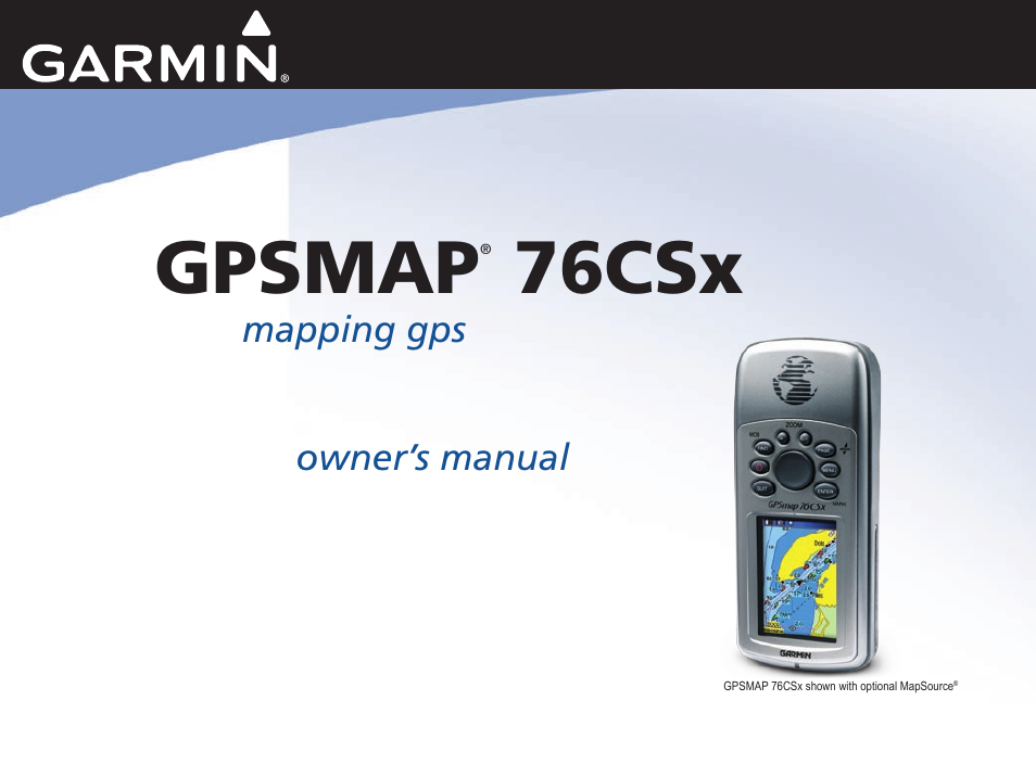 Garmin GPSMAP 76CSx User Manual | 64 pages