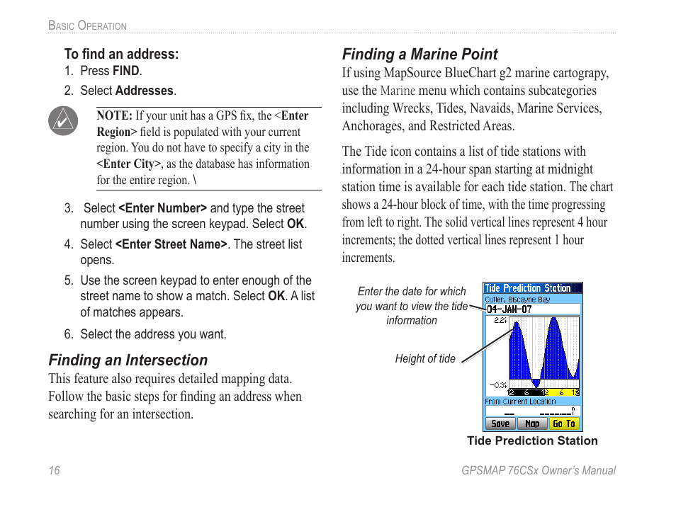 Finding a marine point | Garmin GPSMAP 76CSx User Manual | Page 22 / 64