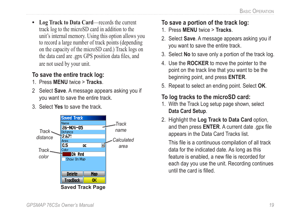 Garmin GPSMAP 76CSx User Manual | Page 25 / 64