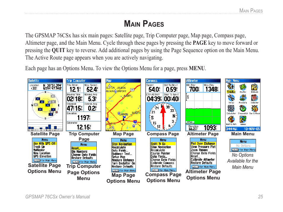 Garmin GPSMAP 76CSx User Manual | Page 31 / 64
