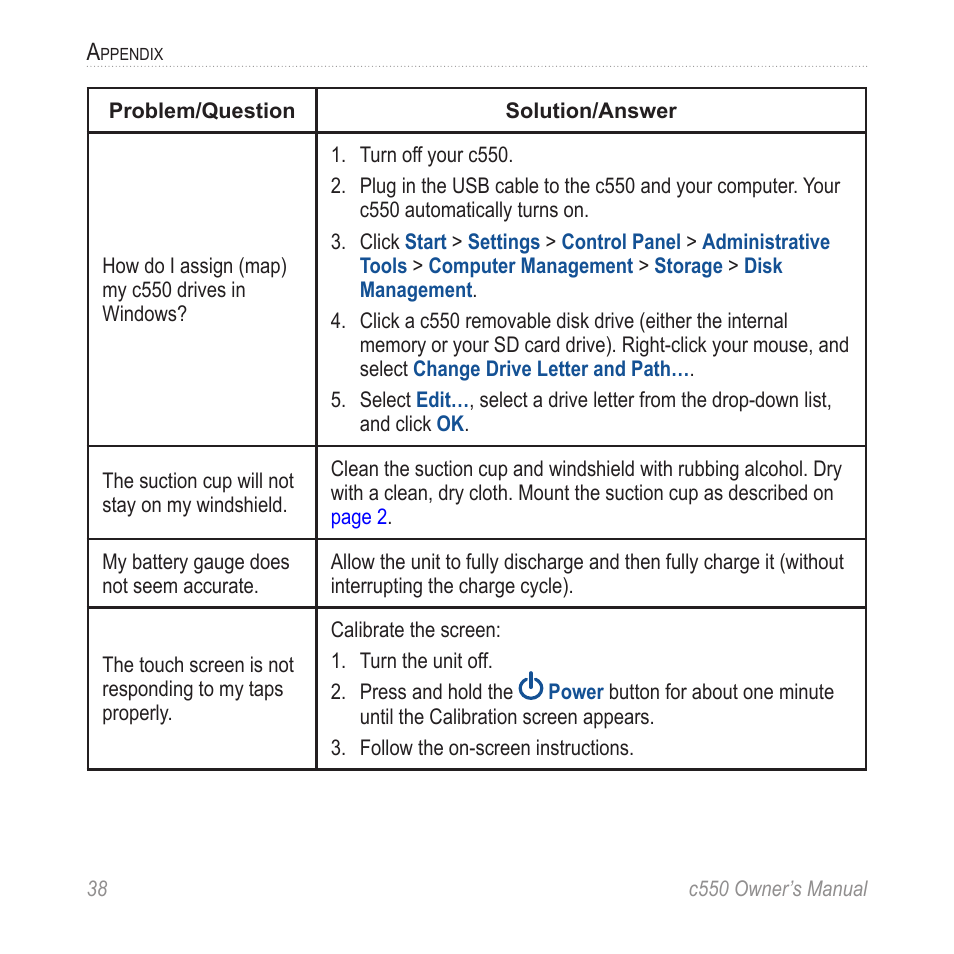 Garmin StreetPilot c550 User Manual | Page 46 / 52