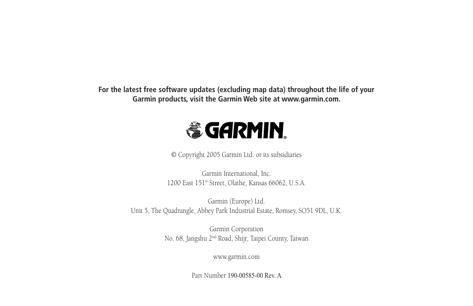 Garmin GPSMAP 188C Sounder User Manual | Page 126 / 126