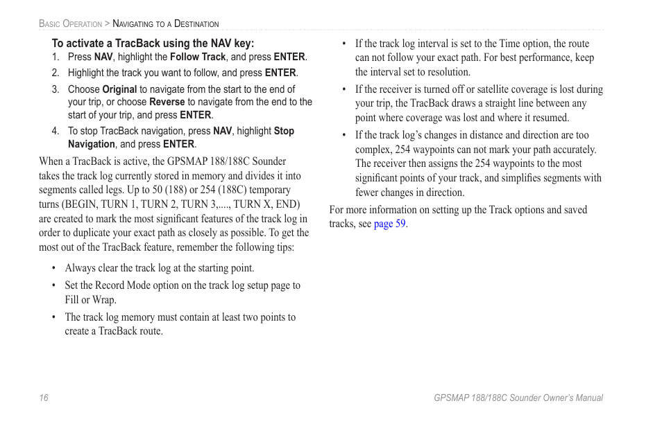 Garmin GPSMAP 188C Sounder User Manual | Page 22 / 126