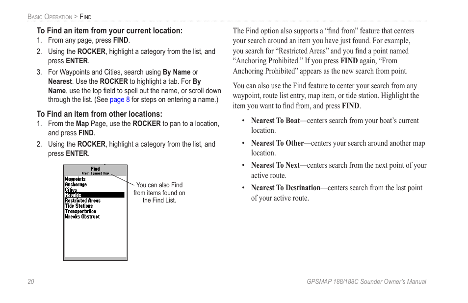 Garmin GPSMAP 188C Sounder User Manual | Page 26 / 126