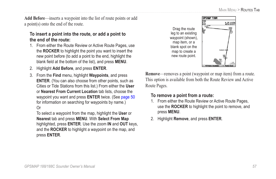 Garmin GPSMAP 188C Sounder User Manual | Page 63 / 126